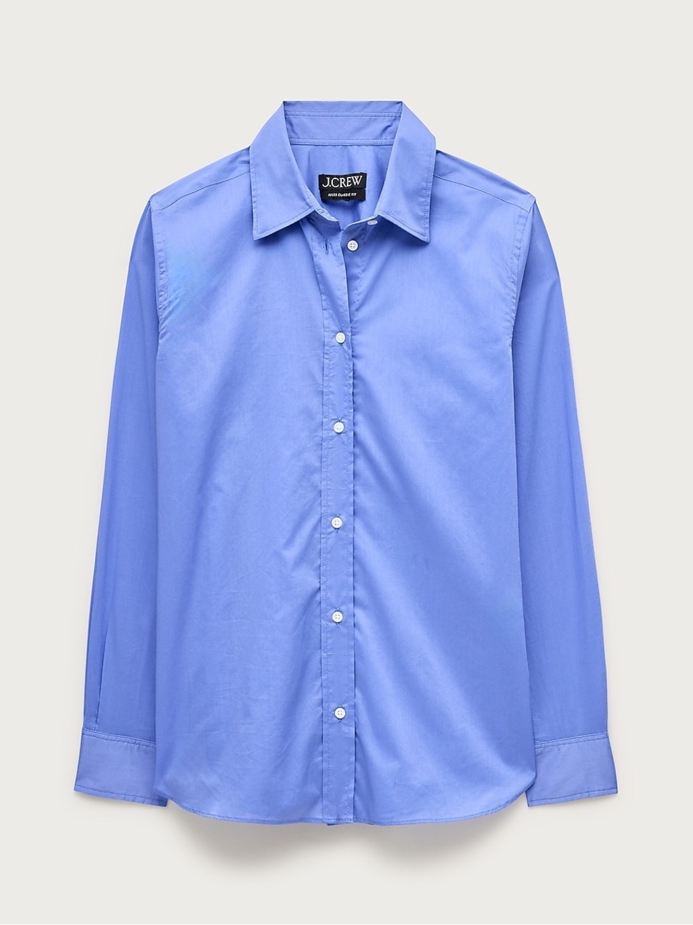 J crew blue Jules classic-fit shirt in sateen